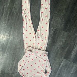 Pink Heart Print kids Pajama Set